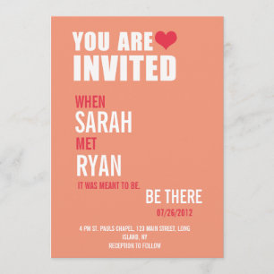 Invitations au mariage à coeur mou et à coeur mou