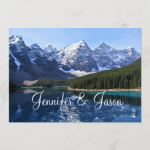 Invitations au Mariage campagnard Rocky Mountain L
