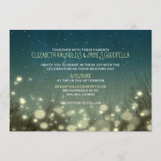 Invitations au mariage dans le jardin de campagne