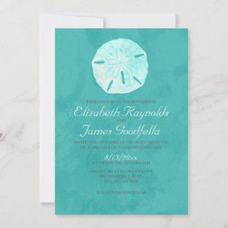 Invitations au mariage pour le sable