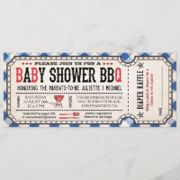 Invitations au rabais sur le Baby shower BBQ