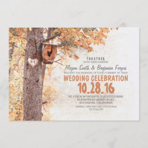 invitations au vieux mariage campagnard rustique a