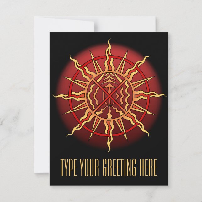 Invitations autochtones Carte d'esprit autochtone  (Devant)