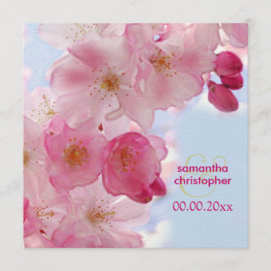Invitations aux mariages de cerisiers en fleurs/sa