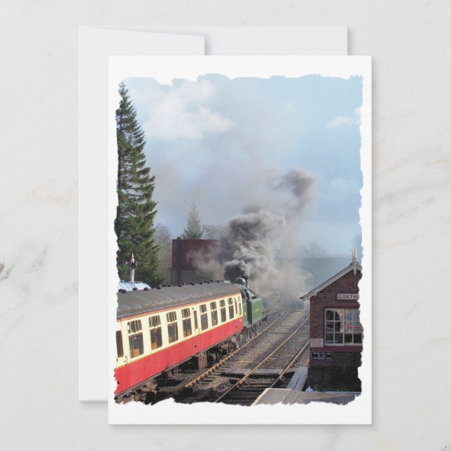 INVITATIONS AUX TRAINS À VAPEUR (Devant)