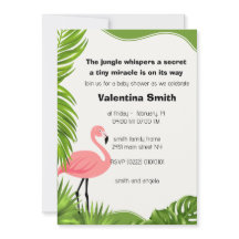 invitations baby shower chuchotements de la jungle