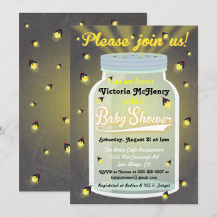 Invitations Baby showers de lucioles de tableau Ma