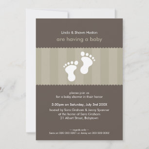 INVITATIONS baby showers :: happy pieds 8P