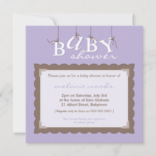 INVITATIONS baby showers :: lettres de bébé 9SQ