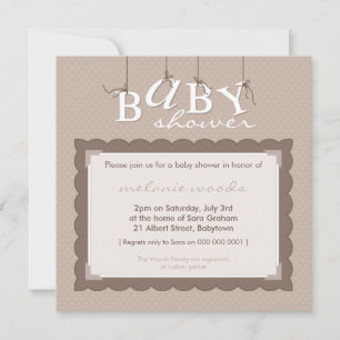 INVITATIONS baby showers :: lettres pour bébés 3SQ