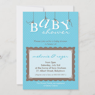 INVITATIONS baby showers :: lettres pour bébés 8P