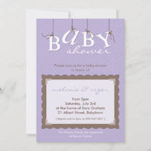 INVITATIONS baby showers :: lettres pour bébés 9P