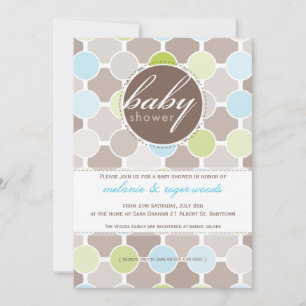 INVITATIONS baby showers :: taches de fizzy 6P