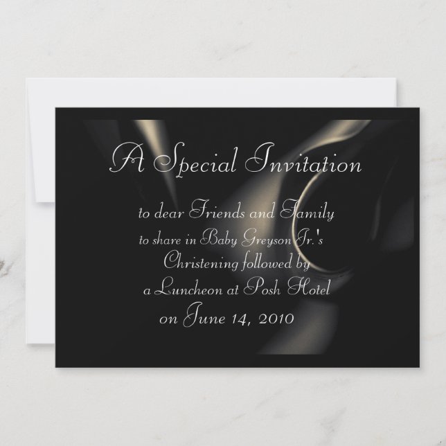 Invitations Baptême Christening Modèles (Devant)