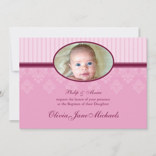 Invitations BAPTISM :: béni 3L (Devant)