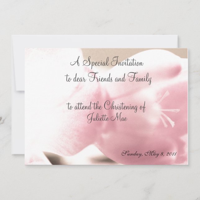 Invitations Baptism Christening Templates (Front)