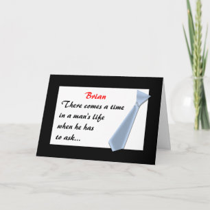INVITATIONS-Best Man, etc Invitation