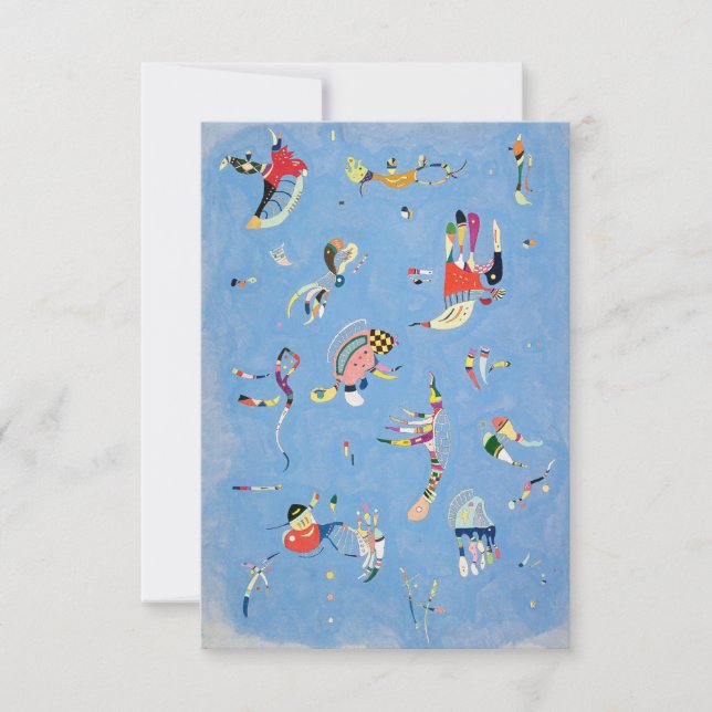 Invitations bleues de Kandinsky Sky (Devant)