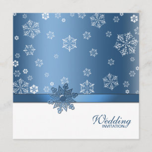 Invitations bleus et blancs d'hiver (vide) de