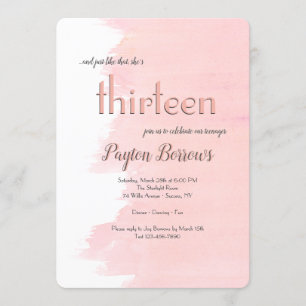 Invitations Blush Birthday Party