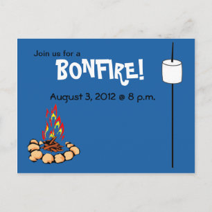 Invitations BONFIRE & marshmallow