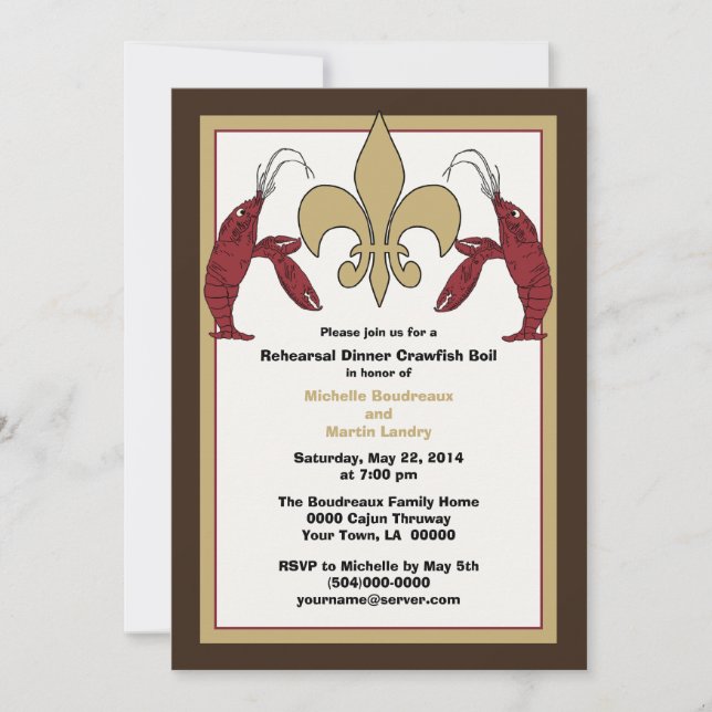 Invitations Brown d'événement d'ébullition (Devant)