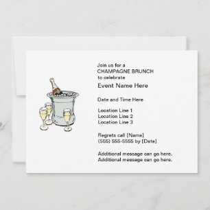 Invitations Brunch Champagne