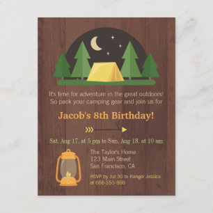 Invitations campantes de fête d'anniversaire