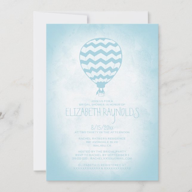 Invitations chaudes élégantes de Fête de la mariée (Devant)