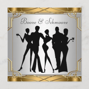 Invitations chic Booze et Schmooze