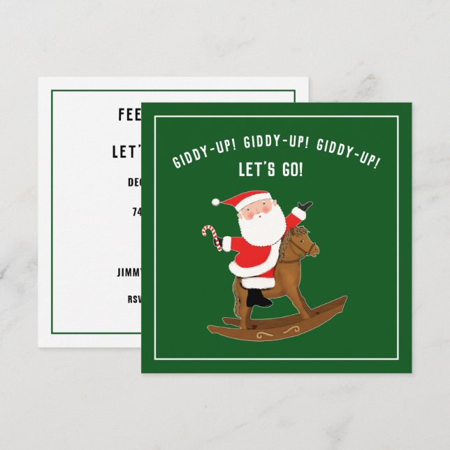 Invitations créatives à Noël (Devant / Derrière)