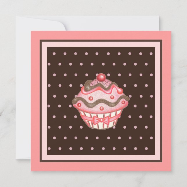 Invitations Cupcake (Devant)