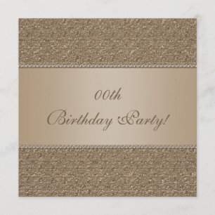 Invitations customisées de fête d'anniversaire
