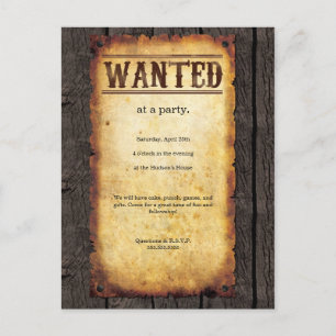 Invitations d'affiches Recherchées