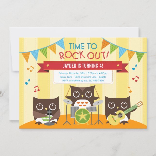 Invitations d'anniversaire (Devant)