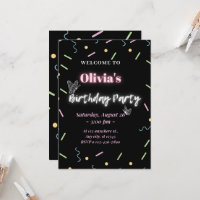 Invitations d'anniversaire cool moderne