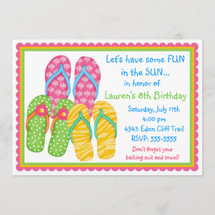 Invitations d'anniversaire de bascules