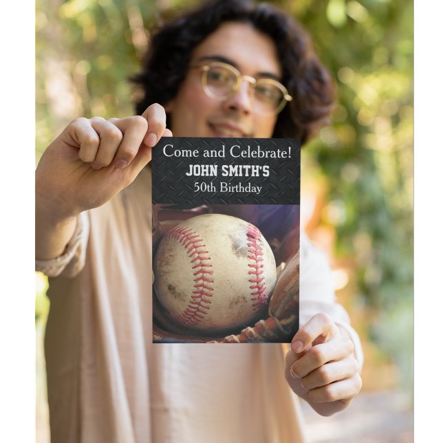 Invitations d'anniversaire de base-ball sur mesure (Créateur téléchargé)