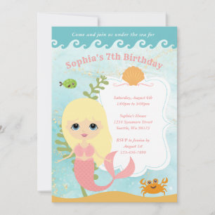 Invitations d'anniversaire de fille