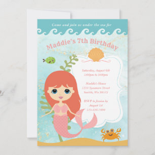 Invitations d'anniversaire de fille