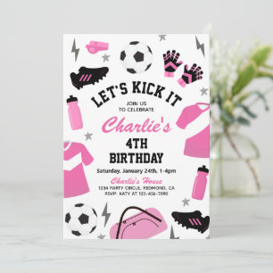 Invitations d'anniversaire de football   Invitatio