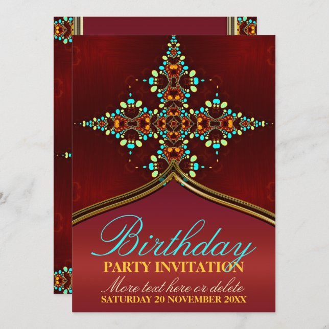 Invitations d'anniversaire de l'Epicerie de l'Est (Devant / Derrière)