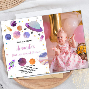 Invitations d'anniversaire de l'espace extra-atmos