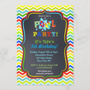 Invitations d'anniversaire de réception au bord de