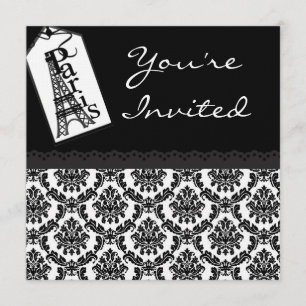 Invitations d'anniversaire de thème de motif de