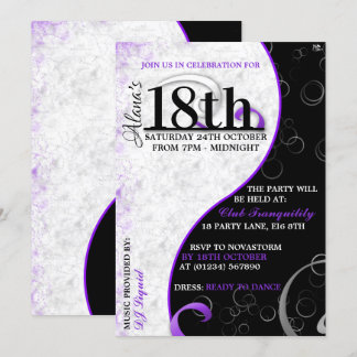 Invitations d'anniversaire de Ying Yang