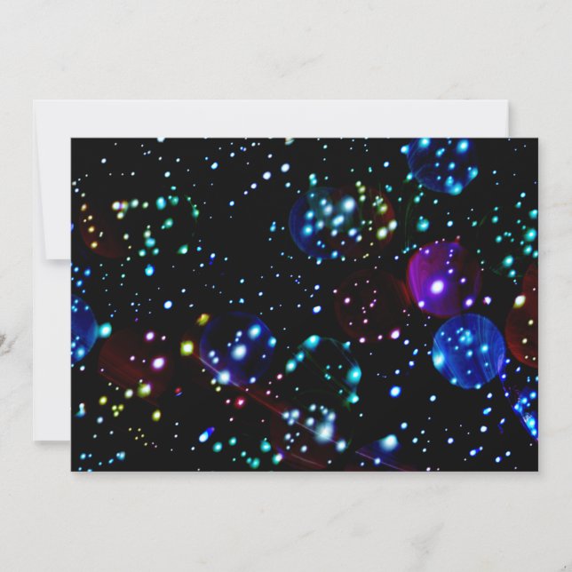 Invitations d'anniversaire d'espace (Devant)