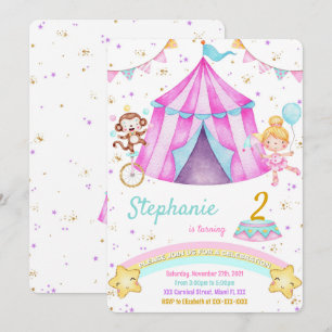 Invitations d'anniversaire du Carnaval