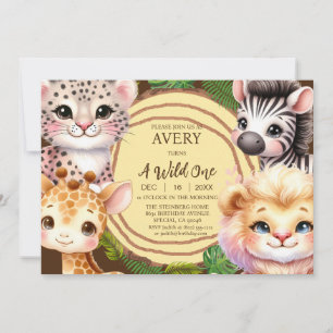 Invitations d'anniversaire d'un garçon sauvage
