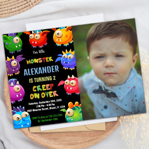 Invitations d'anniversaire Monster, photo Monster